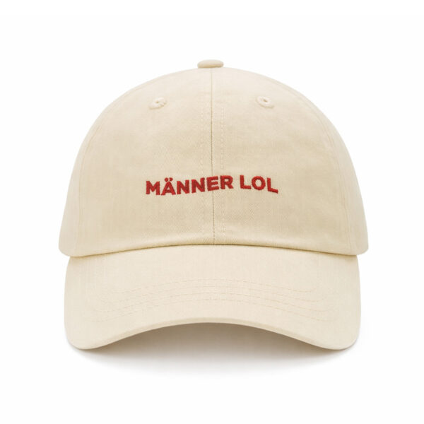 Cream Egotrips Dad Cap Männer LOL with front embroidered.