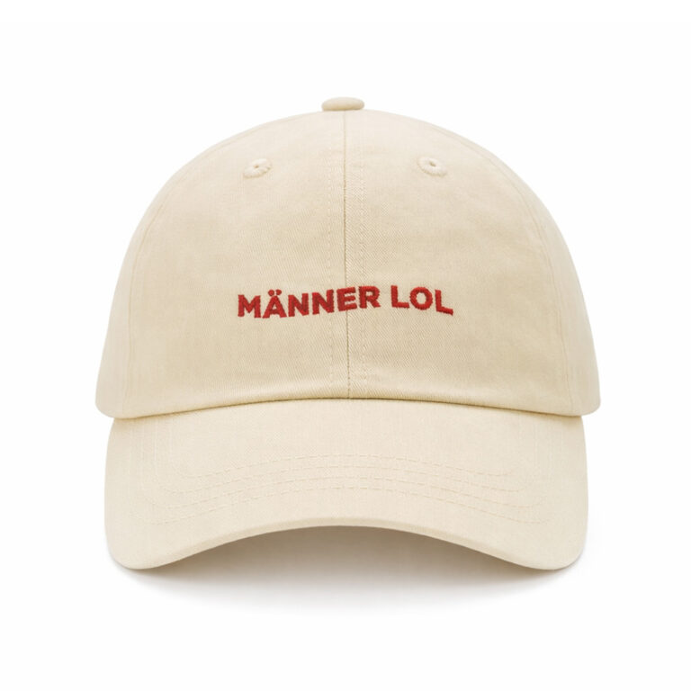 Cream Egotrips Dad Cap Männer LOL with front embroidered.