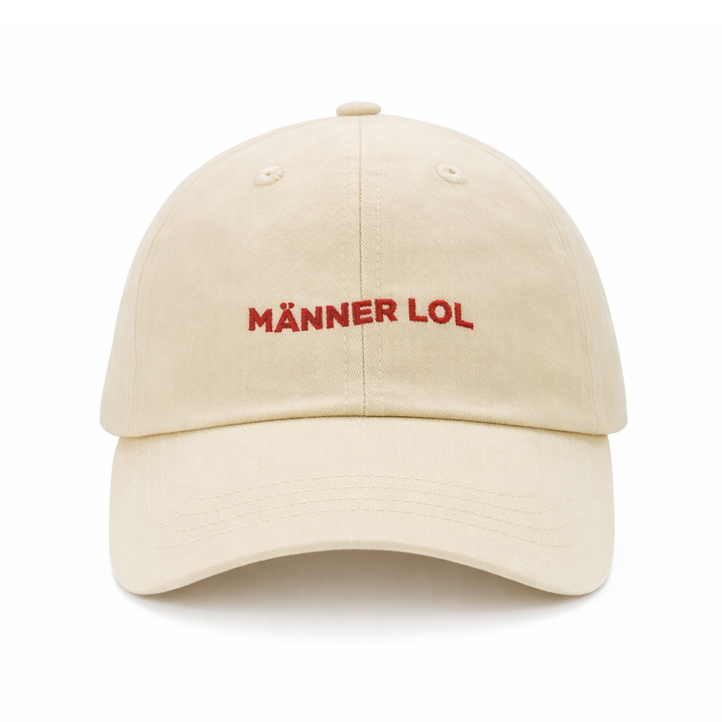Cream Egotrips Dad Cap Männer LOL with front embroidered.