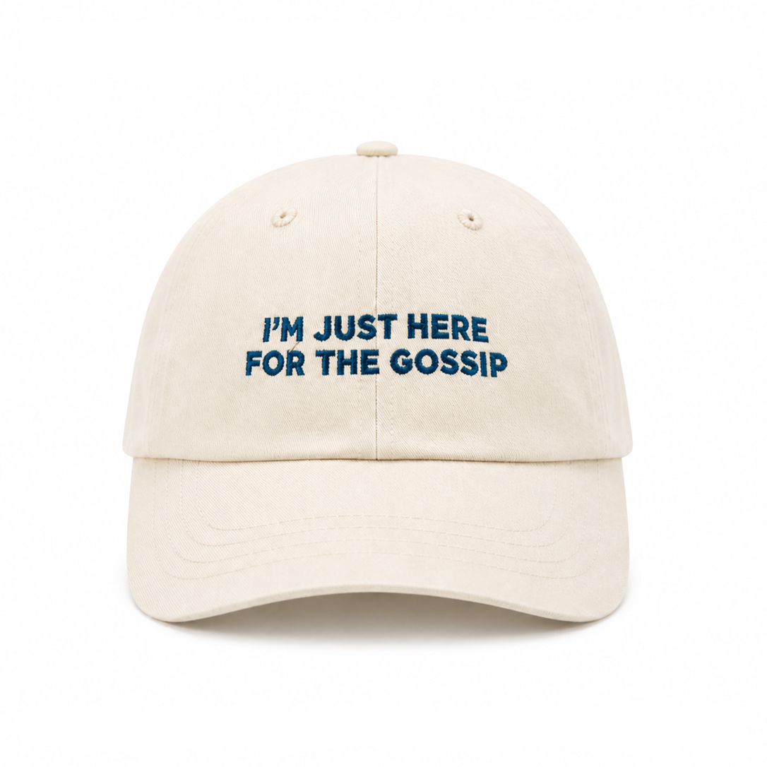 Im-Just-Here-Creme-Front Egotrips Dad Cap IJHFTG Cream – Bild 1